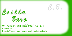 csilla baro business card